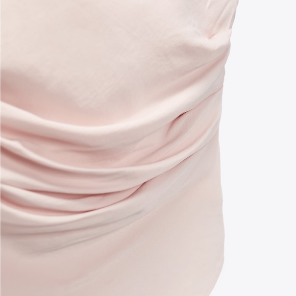 ZARA strapless satin effect scarf top - Picture 8 of 8